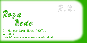 roza mede business card